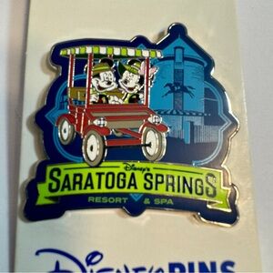 Disney Saratoga Springs Resort & Spa Pin - Blue and Green